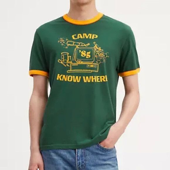 Levis stranger things t shirt sales