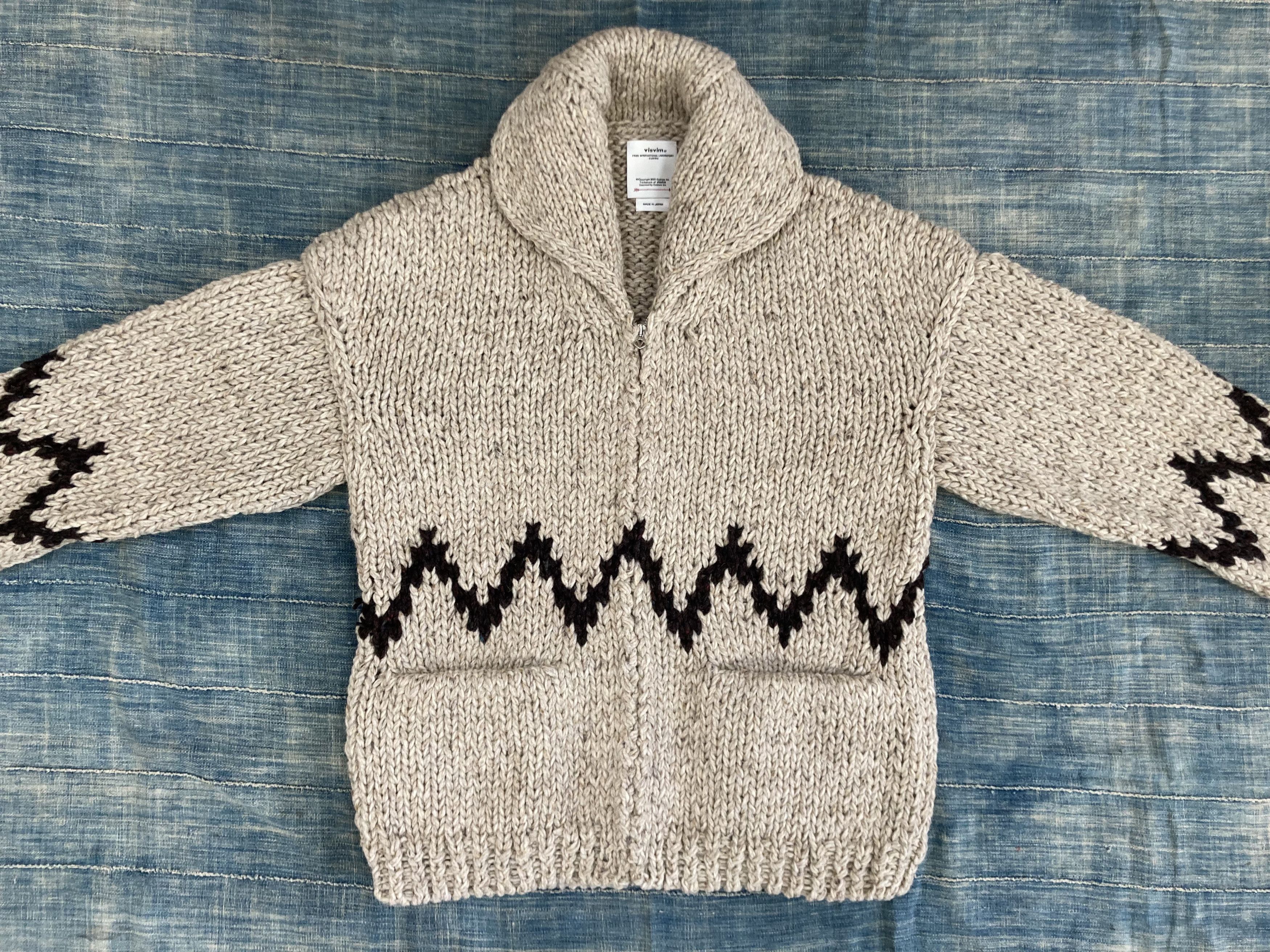 Visvim Cowichan SB Hand-Knit, F.Z. | Grailed