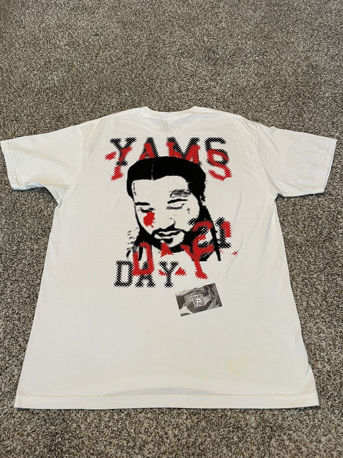 AWGE AWGE Yams Day 2021 White Portrait Tee Large Grailed