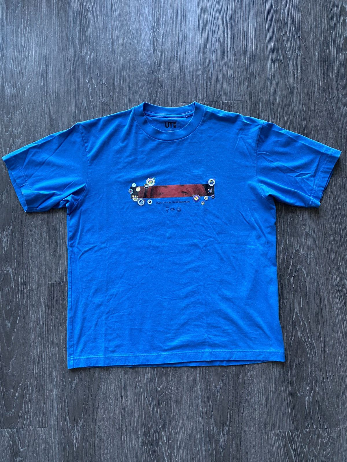 Billie Eilish × Takashi Murakami × Uniqlo Takashi Murakami Billie Eilish Uniqlo T Shirt Blue Tee Size US S / EU 44-46 / 1 - 2 Thumbnail