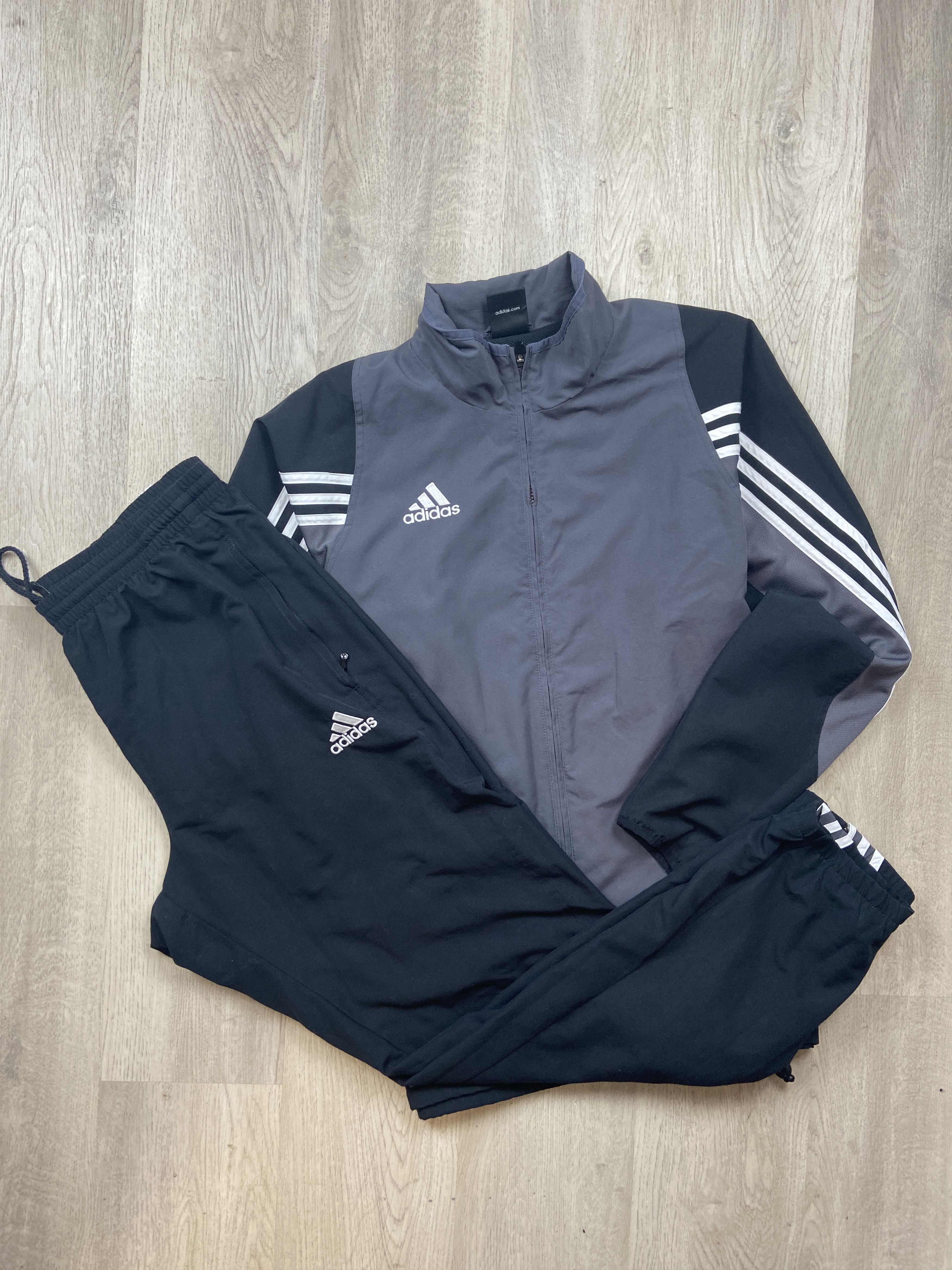 Adidas Adidas Vintage Mens Nylon Track Suit Jacket + Pants Gorpcore Size US 34 / EU 50 - 3 Thumbnail