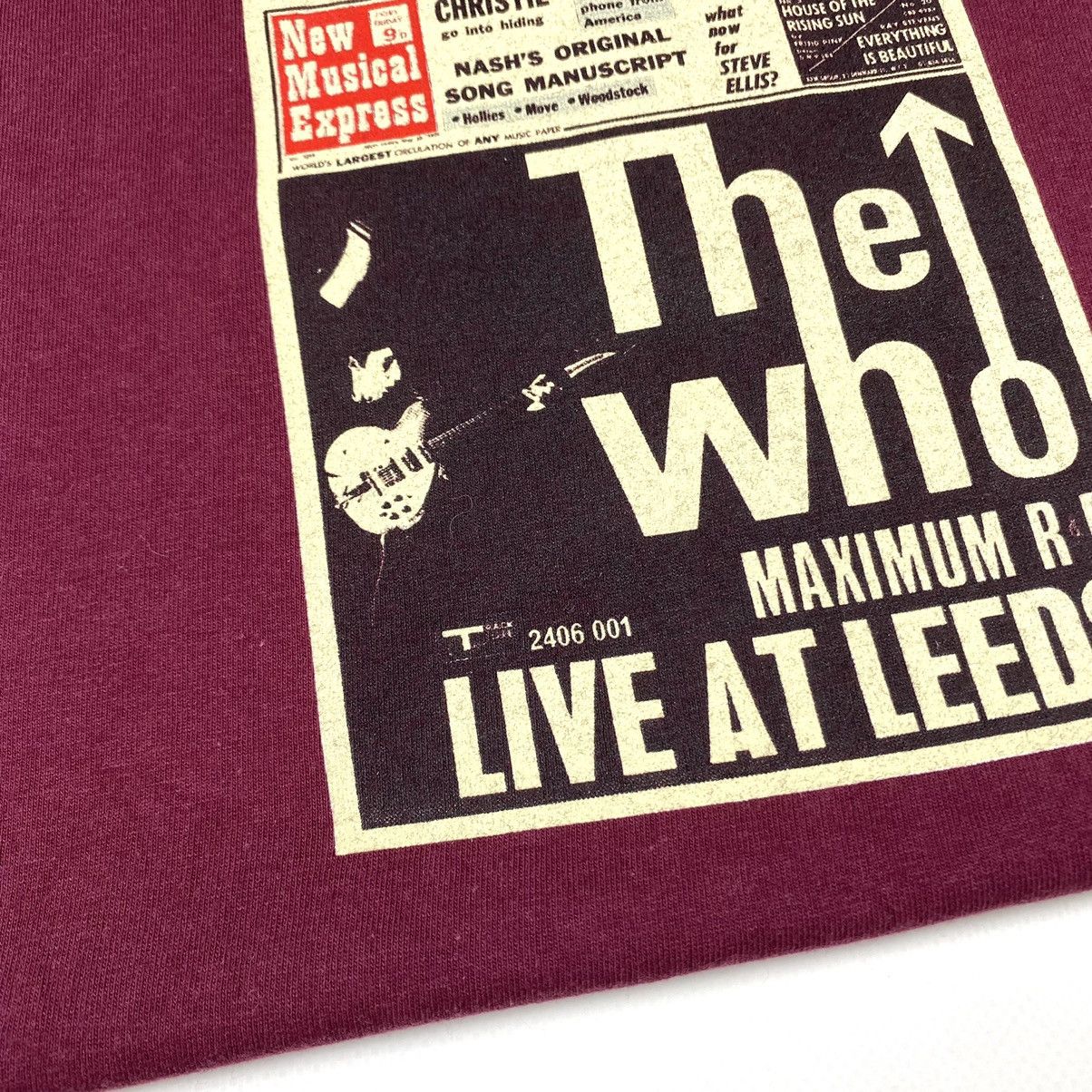 Band Tees 00’s Vintage The Who T Shirt Live At Leeds Newspaper Size US L / EU 52-54 / 3 - 3 Thumbnail