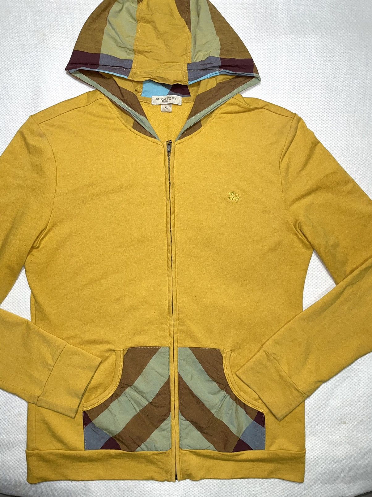 Burberry Vintage Burberrys Nova Check plaid Tartan Hodiee mustard Size US XS / EU 42 / 0 - 3 Thumbnail