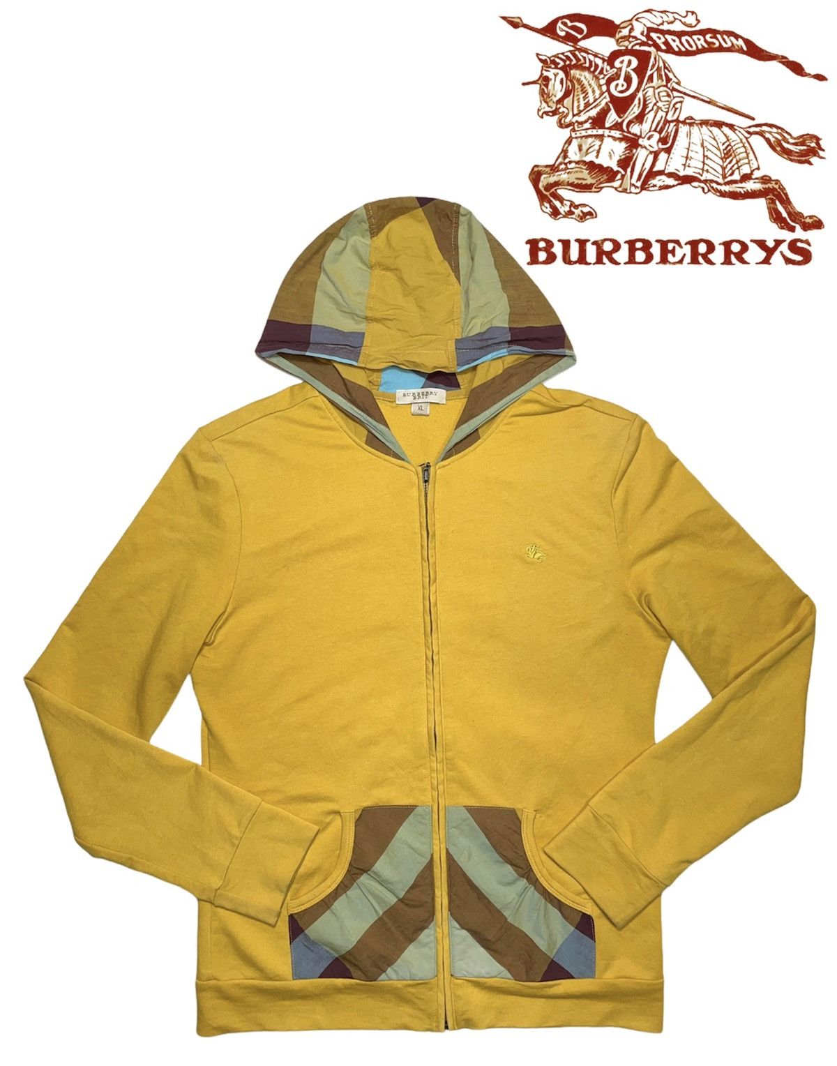 Burberry Vintage Burberrys Nova Check plaid Tartan Hodiee mustard Size US XS / EU 42 / 0 - 1 Thumbnail