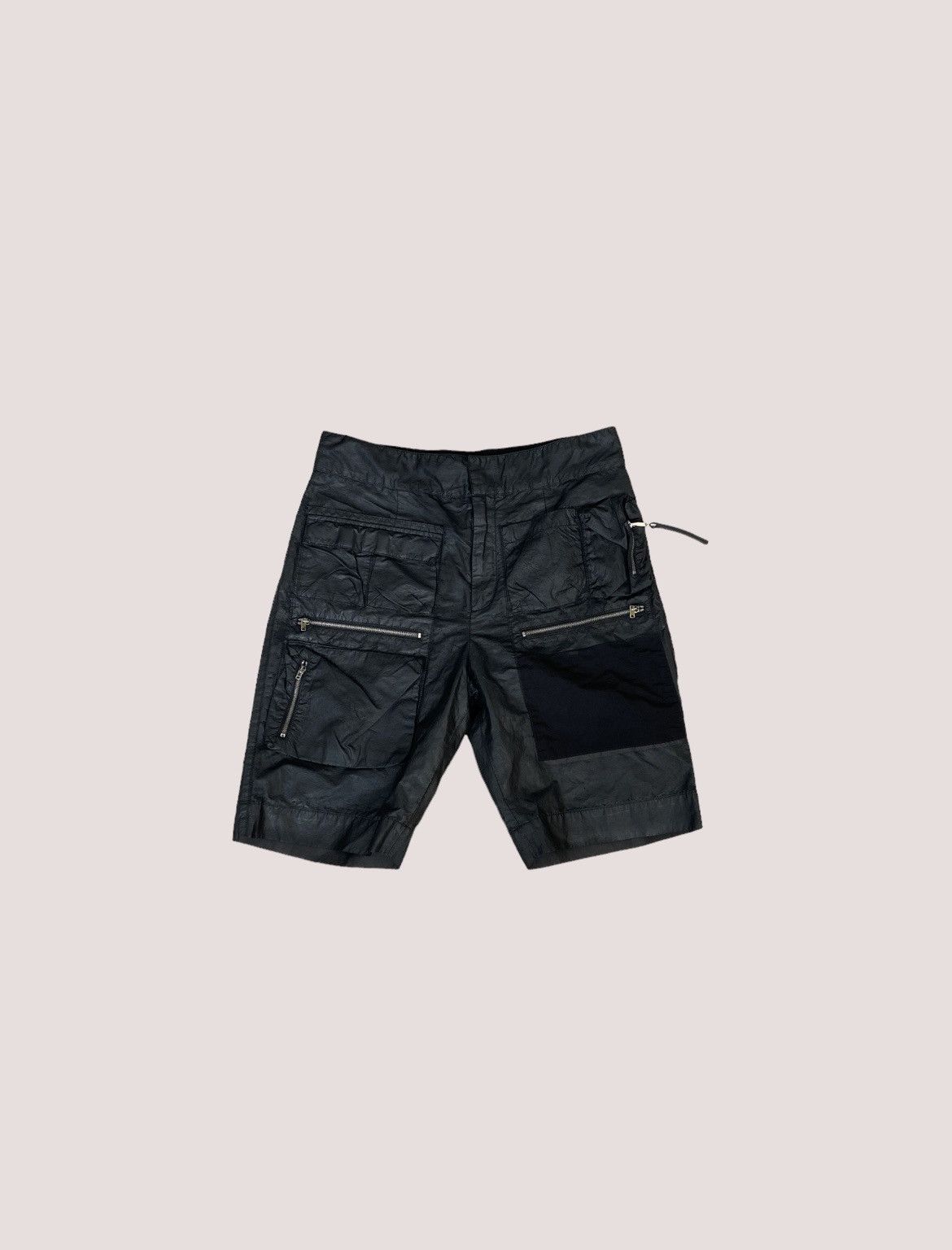 1017 ALYX 9SM Multi Pocket Wax Coated Tactical Shorts Size US 31 - 1 Thumbnail
