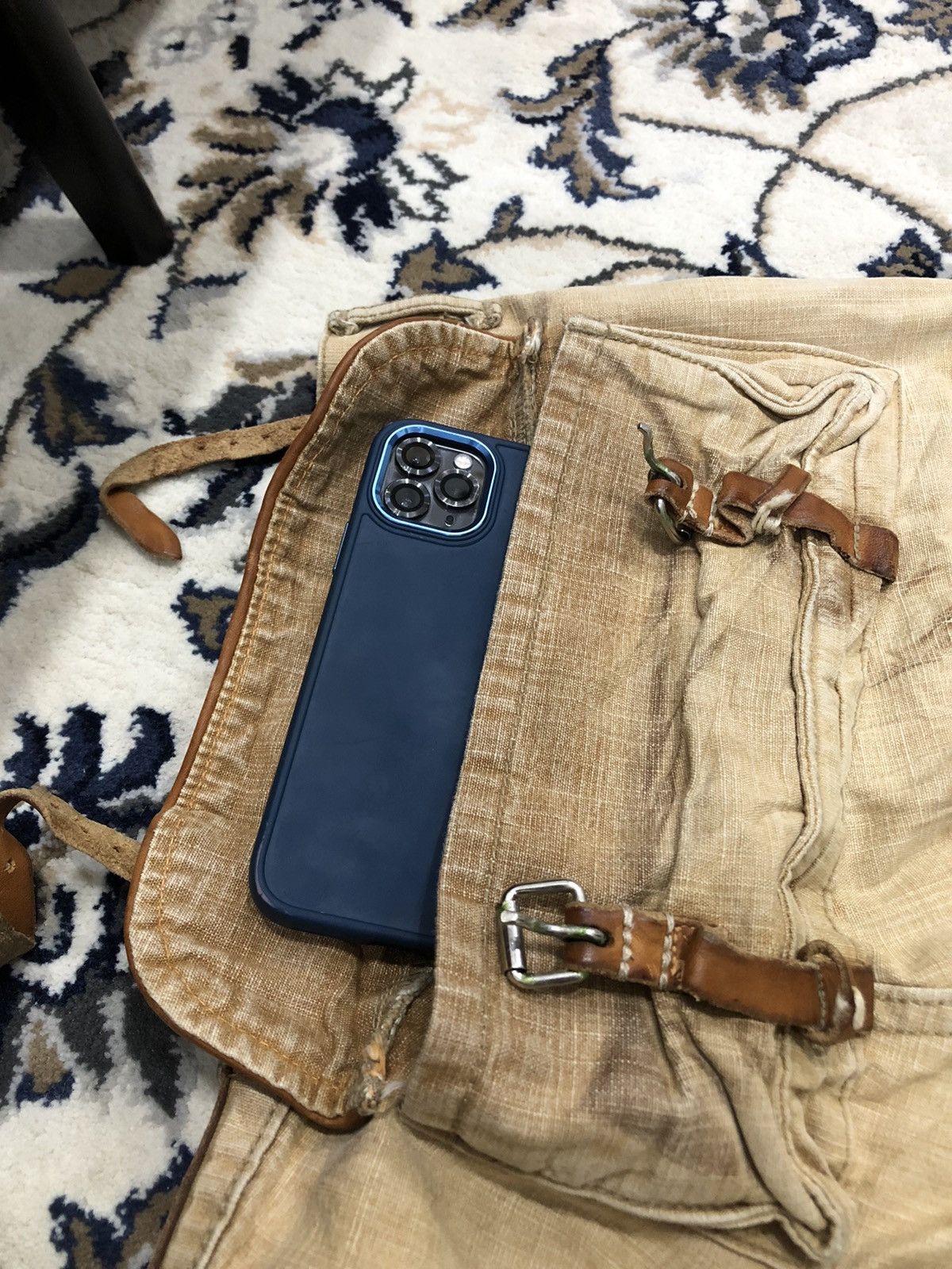Kapital Kapital Kurashiki Leather Patch Pocket Flared Monkey Pants Size US 29 - 5 Thumbnail