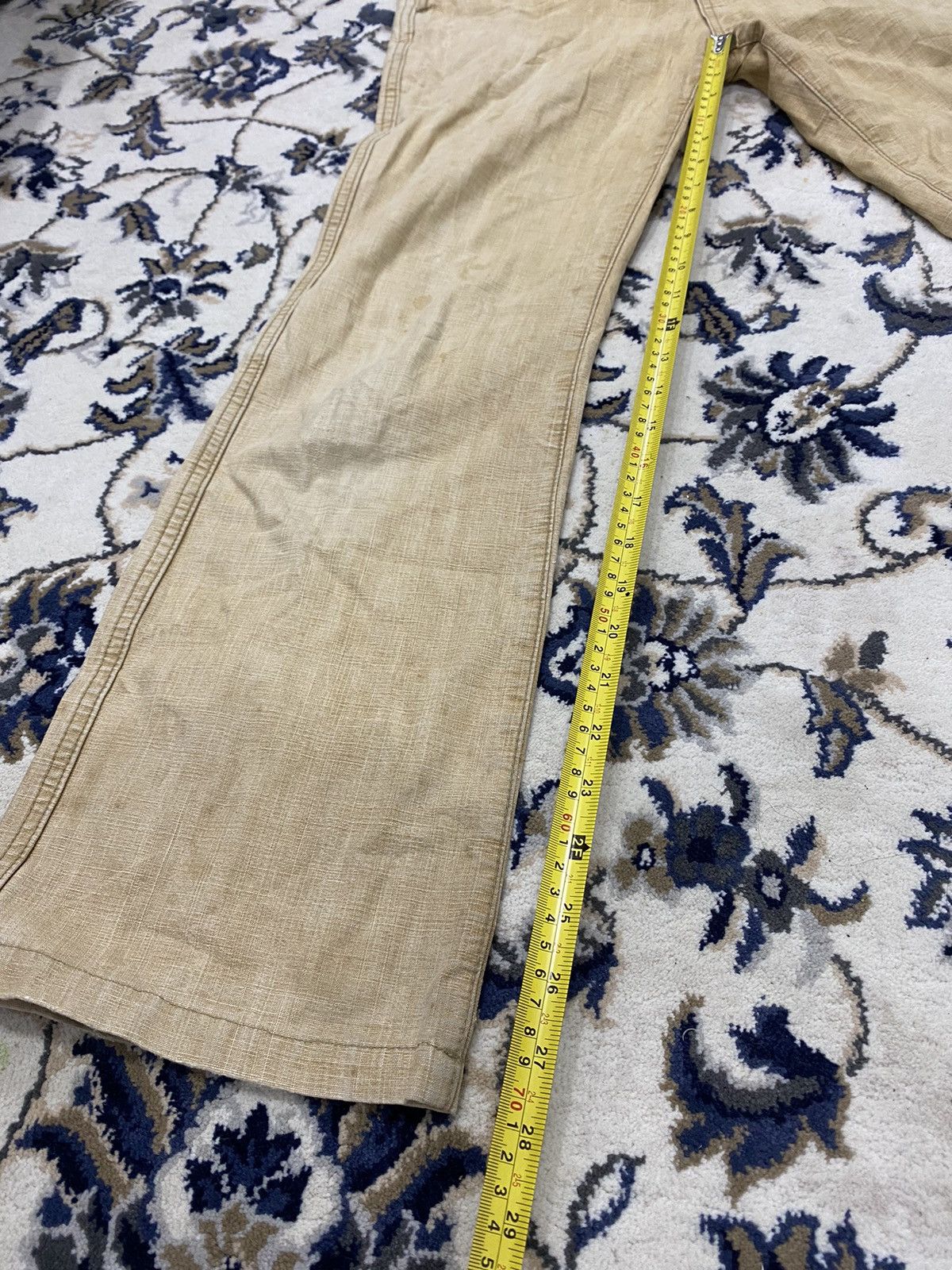 Kapital Kapital Kurashiki Leather Patch Pocket Flared Monkey Pants Size US 29 - 20 Thumbnail
