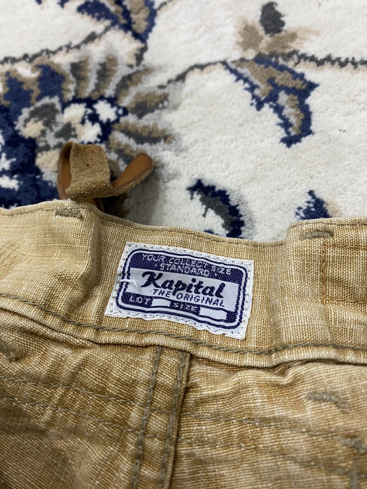 Kapital Kapital Kurashiki Leather Patch Pocket Flared Monkey Pants Size US 29 - 24 Thumbnail