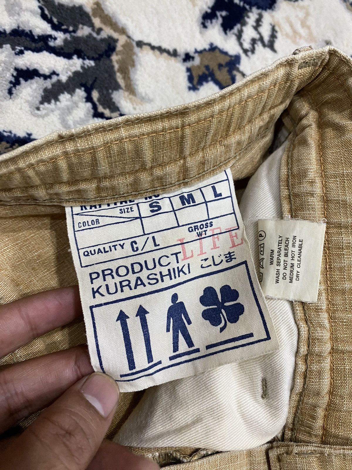 Kapital Kapital Kurashiki Leather Patch Pocket Flared Monkey Pants Size US 29 - 11 Thumbnail
