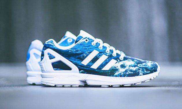 Adidas zx flux shop ocean waves for sale