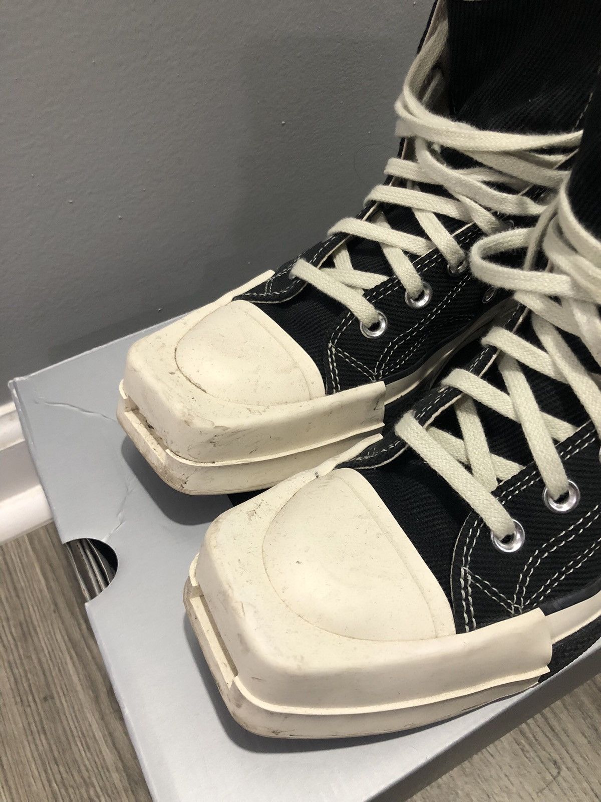 Converse × Rick Owens × Rick Owens Drkshdw Converse TURBODRK Chuck Taylor All-Star 70 Hi Size US 7.5 / IT 37.5 - 12 Thumbnail