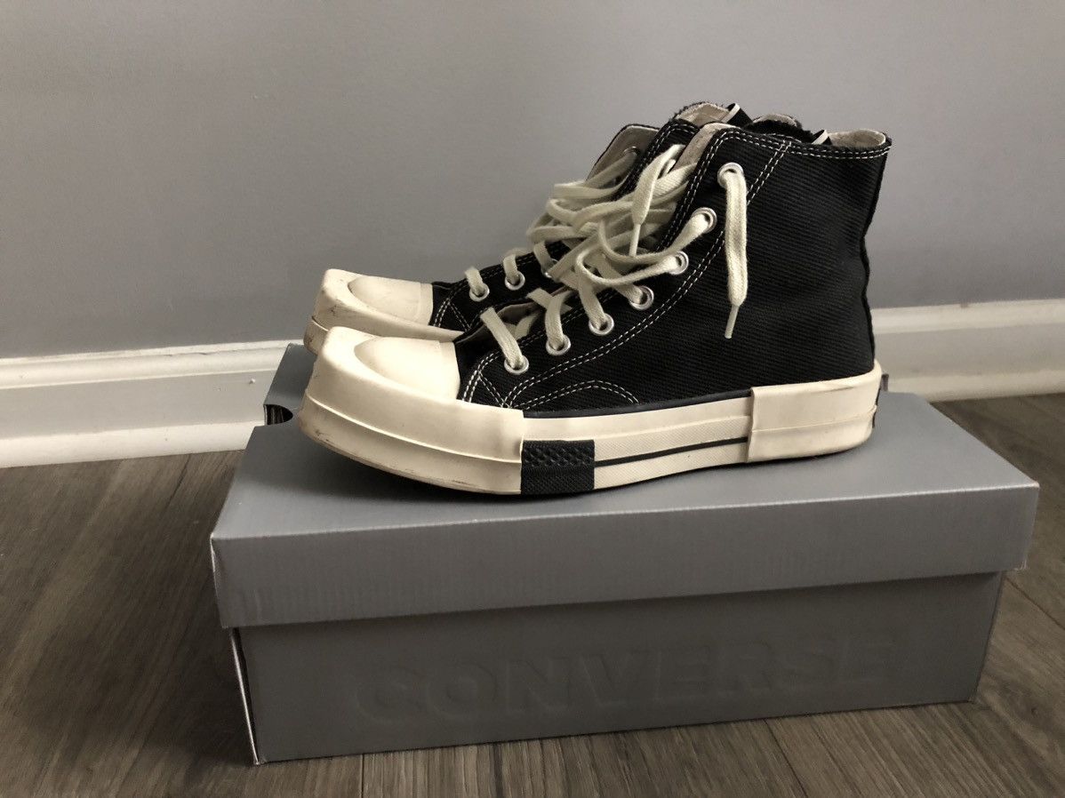 Converse × Rick Owens × Rick Owens Drkshdw Converse TURBODRK Chuck Taylor All-Star 70 Hi Size US 7.5 / IT 37.5 - 1 Thumbnail