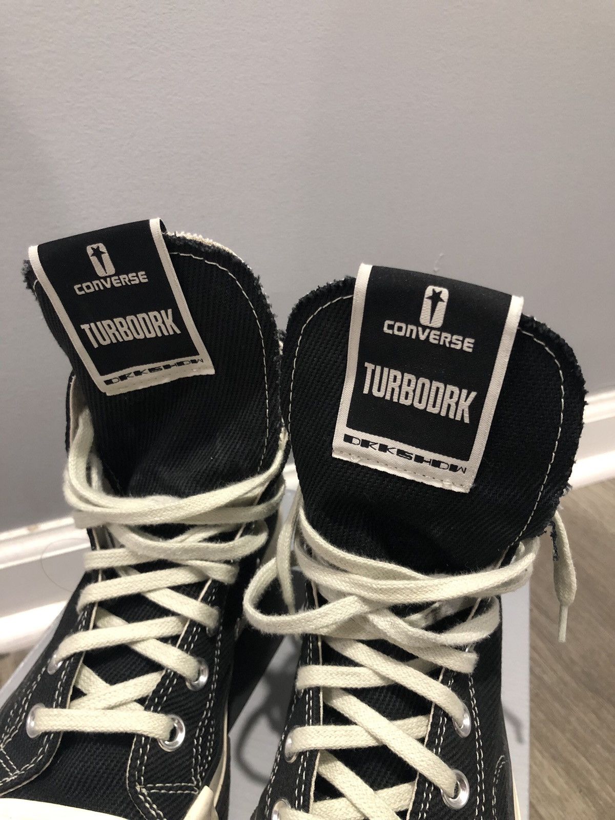 Converse × Rick Owens × Rick Owens Drkshdw Converse TURBODRK Chuck Taylor All-Star 70 Hi Size US 7.5 / IT 37.5 - 13 Thumbnail
