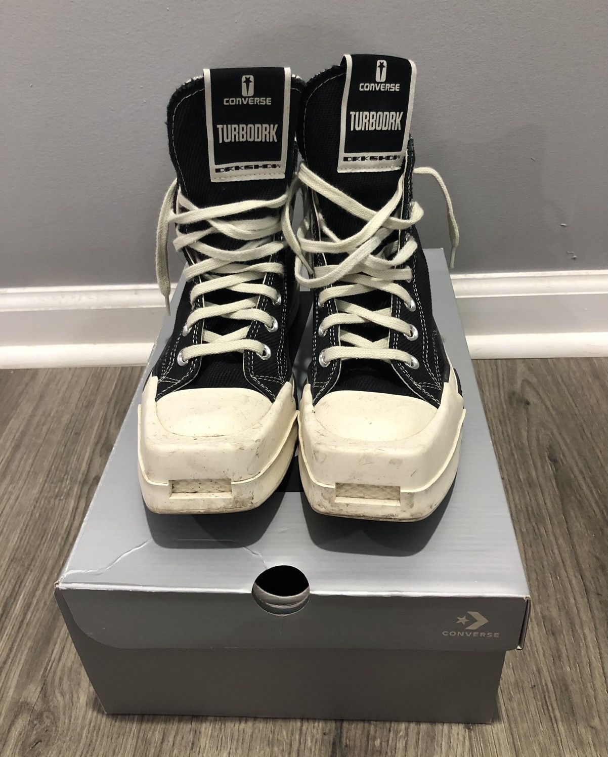 Converse × Rick Owens × Rick Owens Drkshdw Converse TURBODRK Chuck Taylor All-Star 70 Hi Size US 7.5 / IT 37.5 - 7 Thumbnail