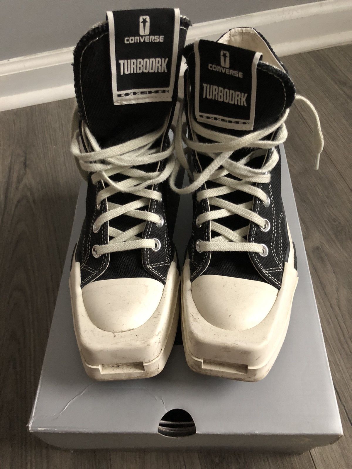 Converse × Rick Owens × Rick Owens Drkshdw Converse TURBODRK Chuck Taylor All-Star 70 Hi Size US 7.5 / IT 37.5 - 4 Thumbnail