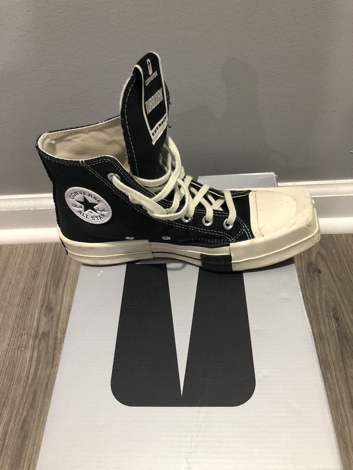 Converse × Rick Owens × Rick Owens Drkshdw Converse TURBODRK Chuck Taylor All-Star 70 Hi Size US 7.5 / IT 37.5 - 11 Thumbnail