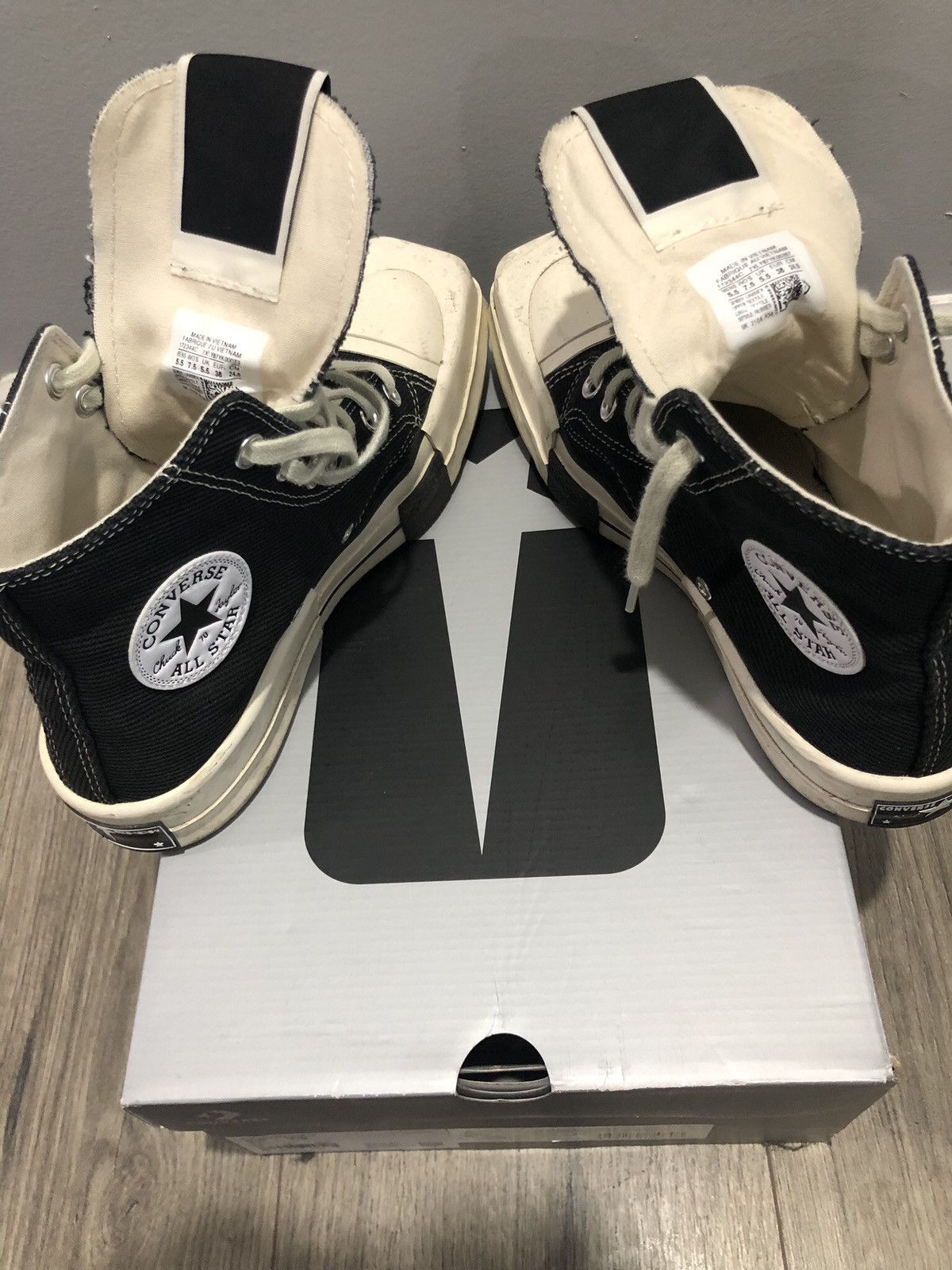 Converse × Rick Owens × Rick Owens Drkshdw Converse TURBODRK Chuck Taylor All-Star 70 Hi Size US 7.5 / IT 37.5 - 10 Thumbnail