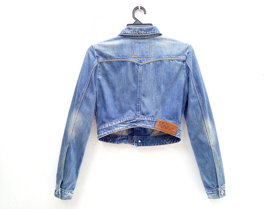 Replay Vintage Replay Button Up Crop Denim Jacket Rare Design Style Fashion Street Size US S / EU 44-46 / 1 - 2 Preview