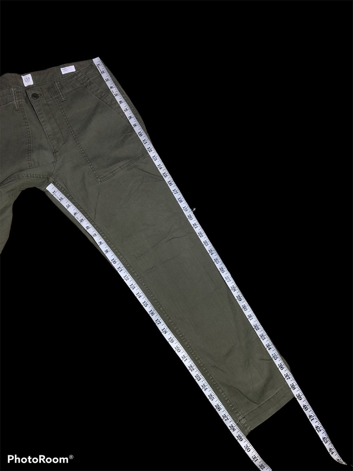 Gap GREEN ARMY GAP BAKERPANTS HERRING BONE TWILL Size US 32 / EU 48 - 7 Thumbnail