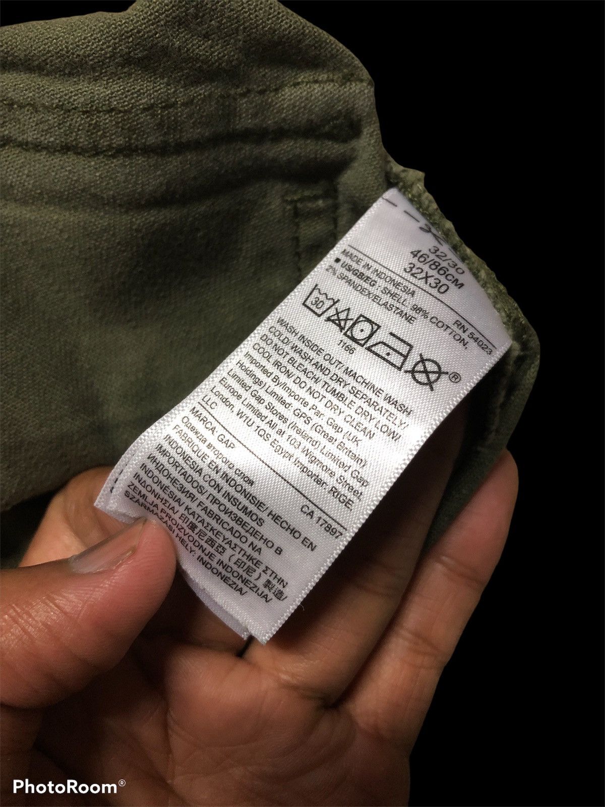 Gap GREEN ARMY GAP BAKERPANTS HERRING BONE TWILL Size US 32 / EU 48 - 3 Thumbnail