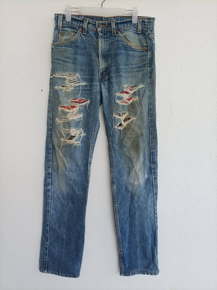 Vintage Made In USA Levi's 505 Denim Pants Slim Fit