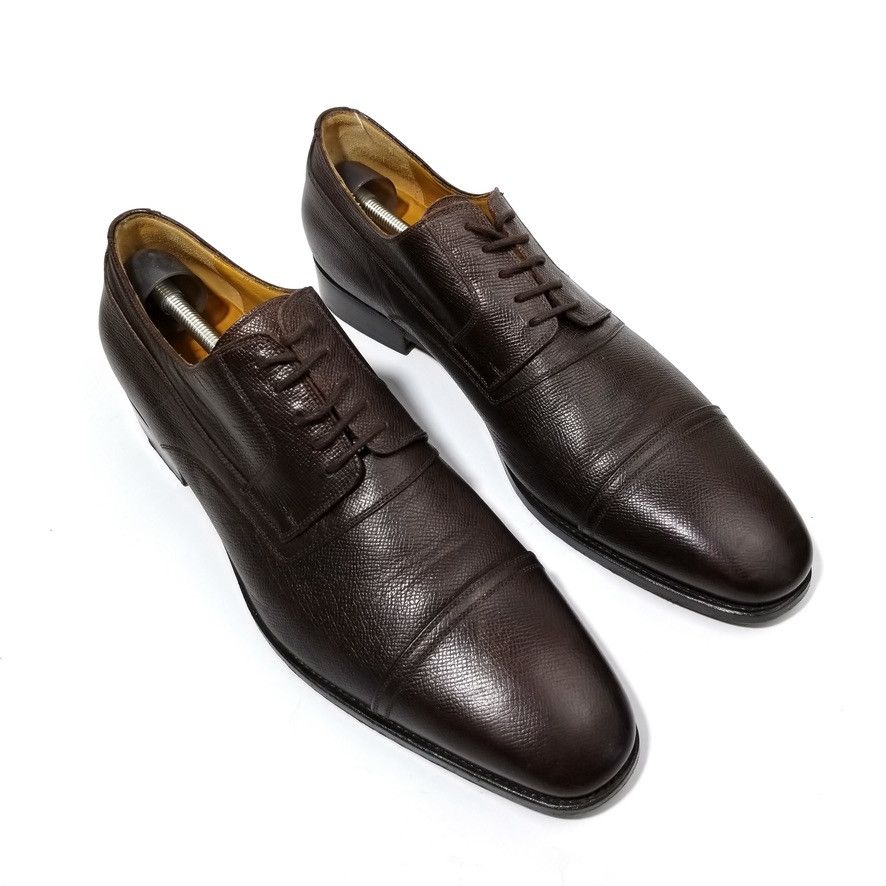 GUCCI Luxury Brown Derby Cap Toe Formal Shoes Gucci GUCCI Luxury Brown Derby Cap Toe Formal Shoes | Grailed main image 4