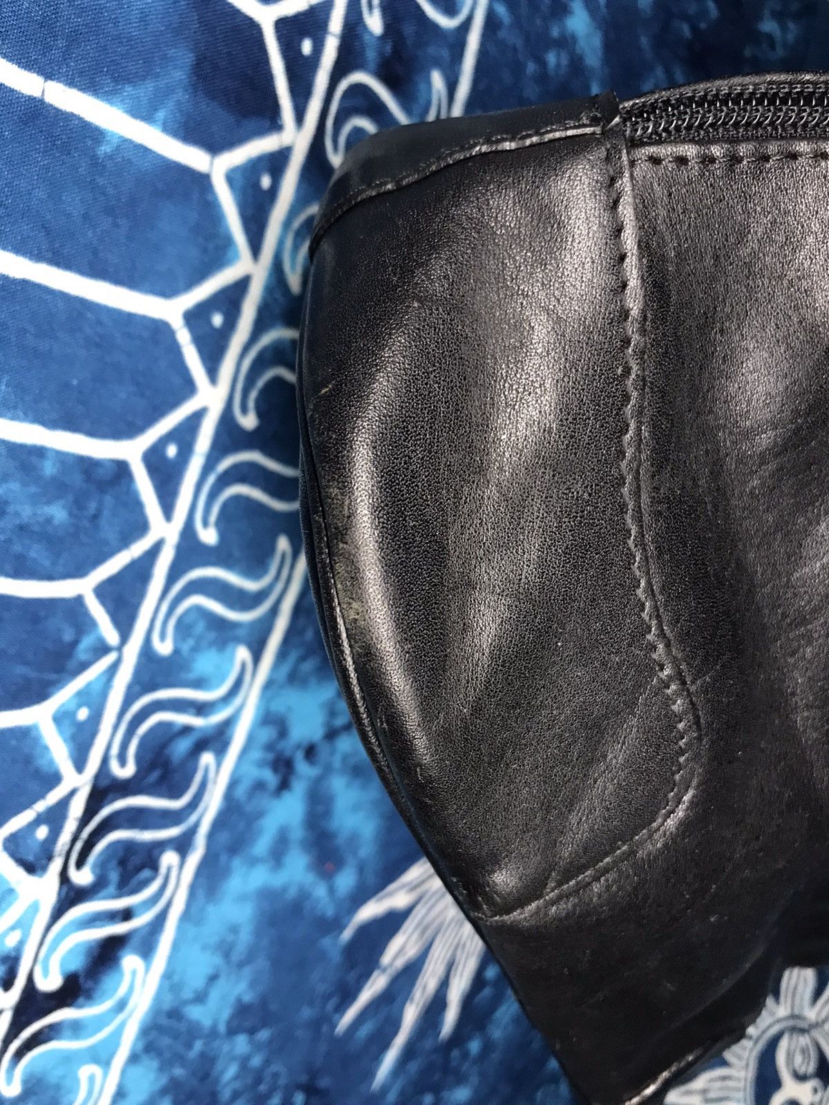 Leather Vintage Tote Bags Lanchas Paris Black Leather Size ONE SIZE - 6 Thumbnail