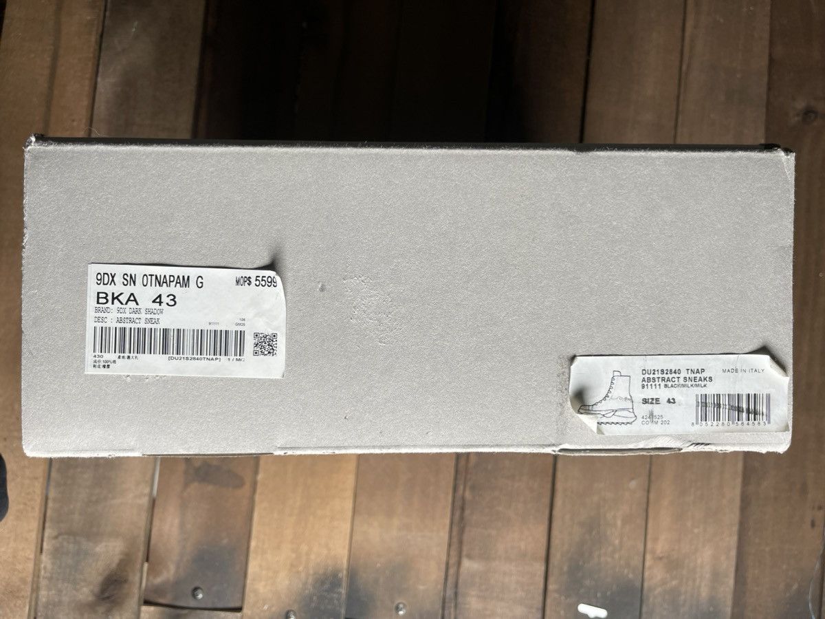 Rick Owens × Rick Owens Drkshdw Rick Owens DRKSHDW Abstract High 'Black Milk' Size US 10 / EU 43 - 9 Thumbnail