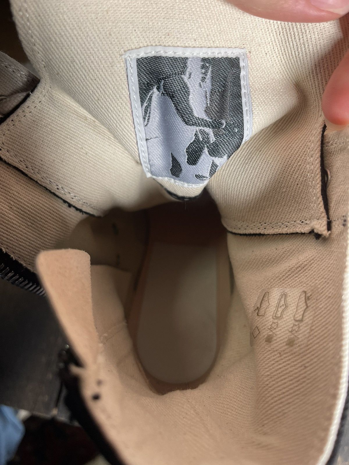 Rick Owens × Rick Owens Drkshdw Rick Owens DRKSHDW Abstract High 'Black Milk' Size US 10 / EU 43 - 10 Thumbnail