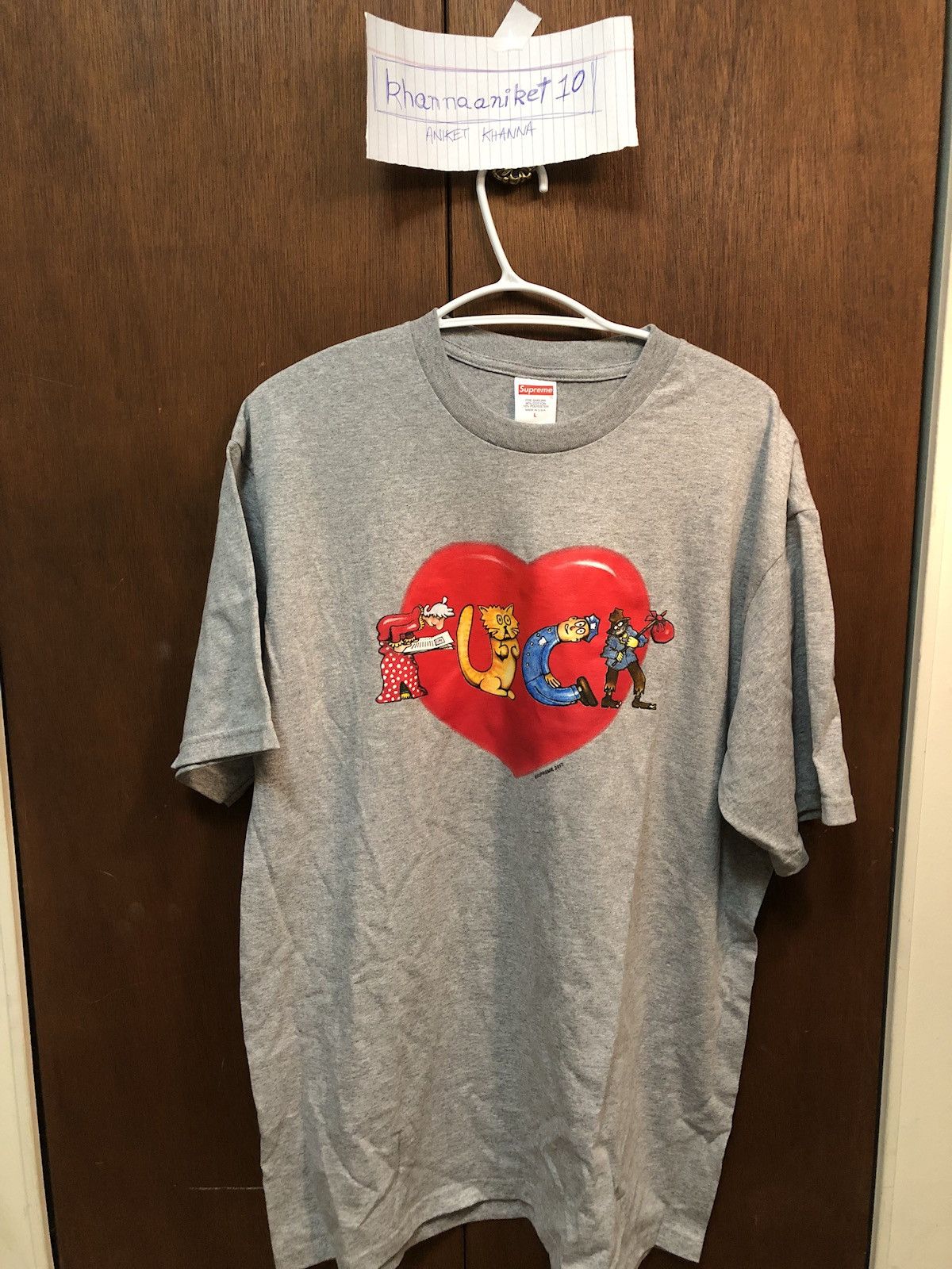 Supreme heart tee clearance