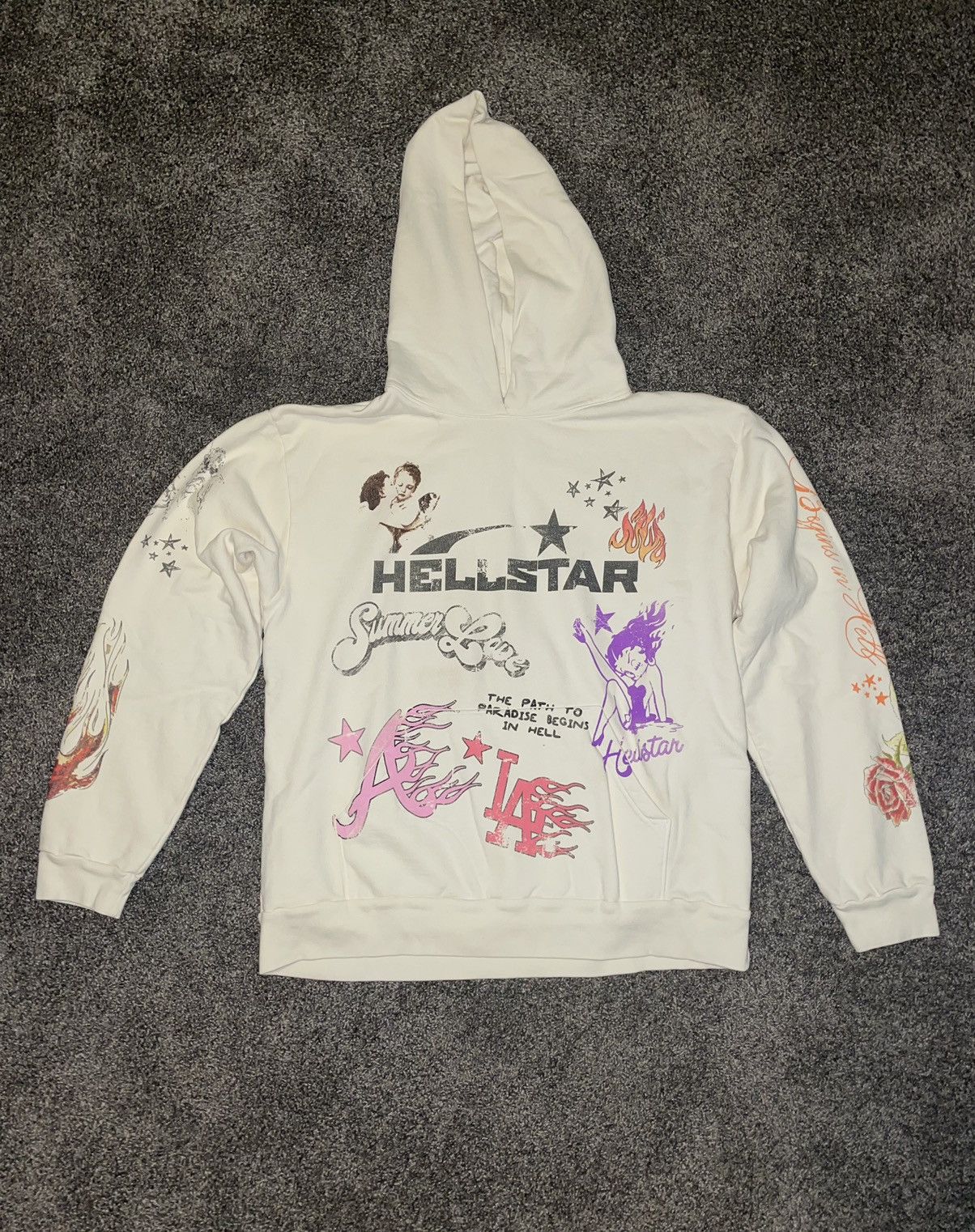Streetwear × Vintage Hellstar Studio Summer Love Hoodie | Grailed