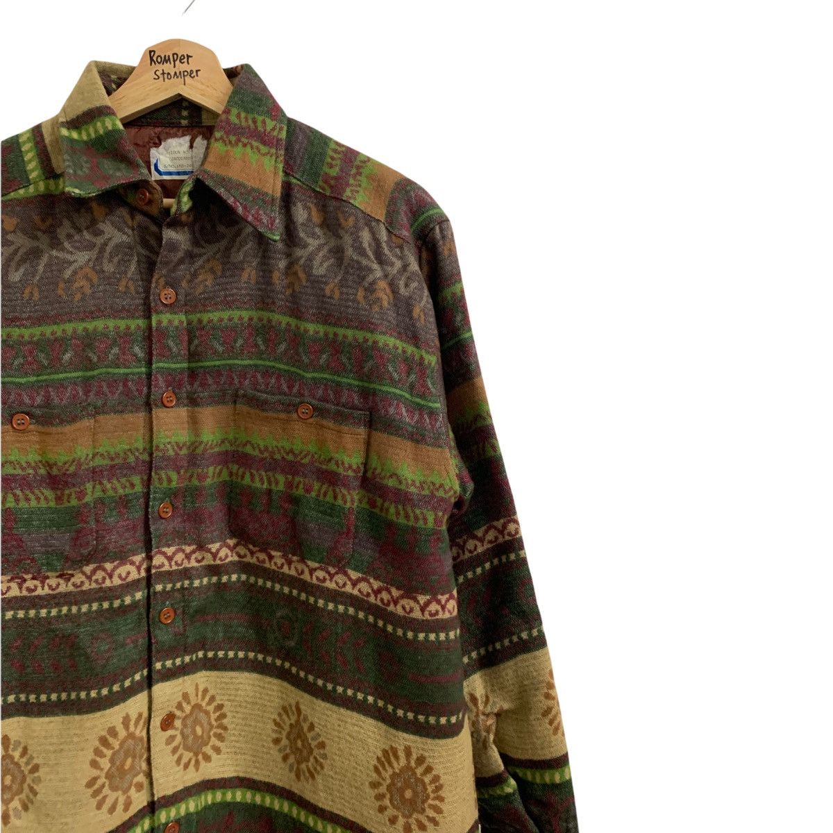 Vintage Floral Jacquard Wool Button Jacket Size US S / EU 44-46 / 1 - 3 Thumbnail