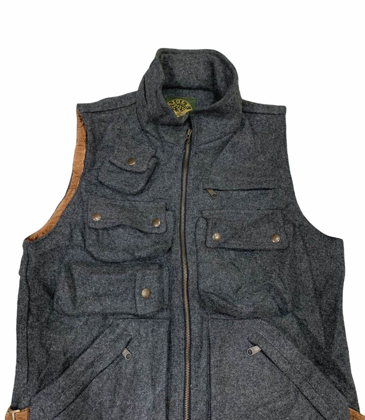 Japanese Brand Aigle Wool Multipocket Tactical Vest Size US L / EU 52-54 / 3 - 4 Thumbnail