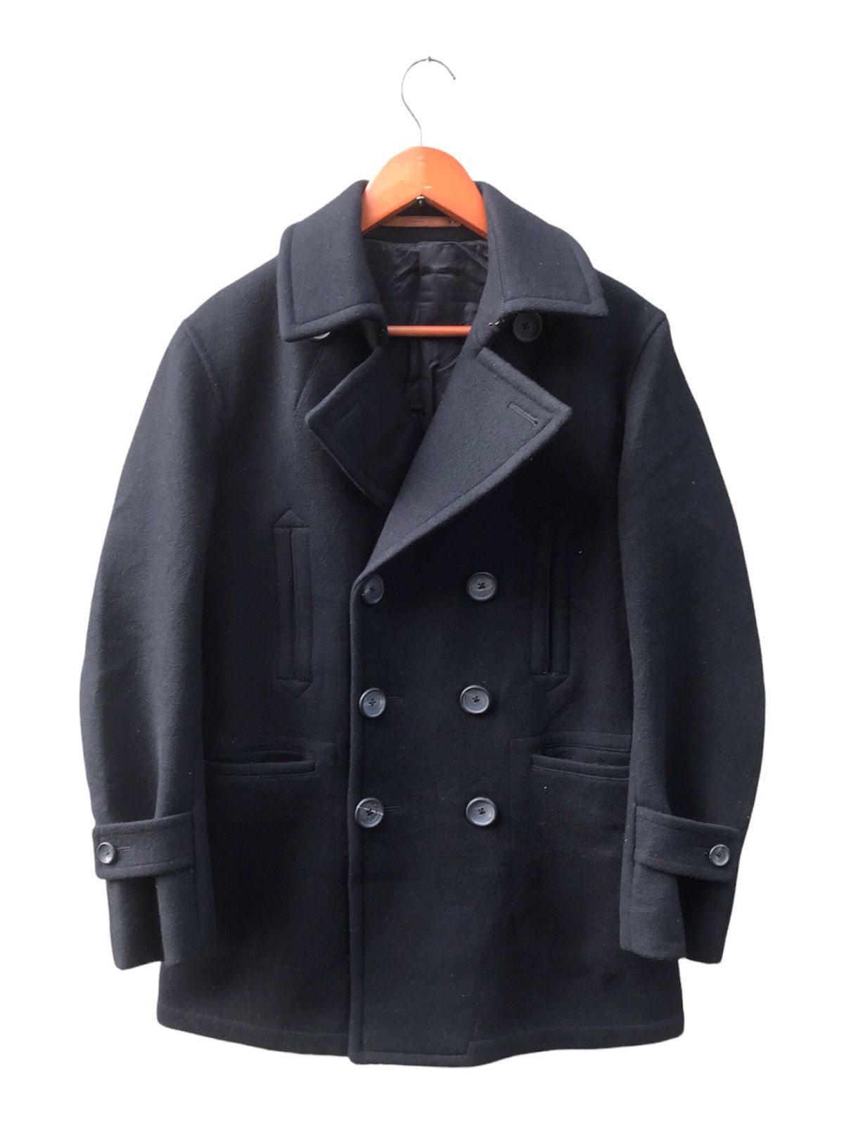 Japanese Brand × MasterPiece × SCYE Vintage Scye Masterpiece & Co Wool Peacoat Size US M / EU 48-50 / 2 - 1 Thumbnail