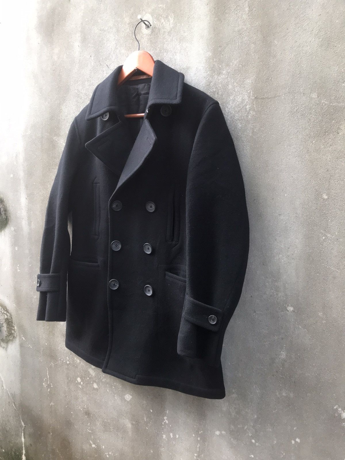 Japanese Brand × MasterPiece × SCYE Vintage Scye Masterpiece & Co Wool Peacoat Size US M / EU 48-50 / 2 - 4 Thumbnail
