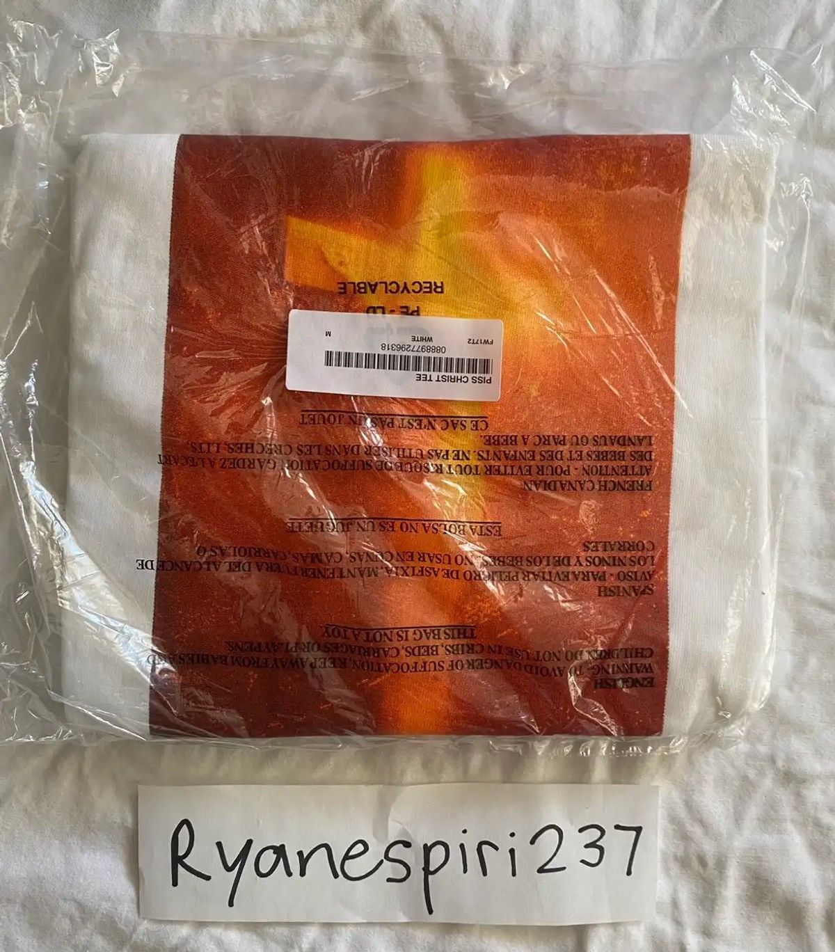 Supreme Supreme x Andre Serrano Piss Christ Tee Size US M / EU 48-50 / 2 - 3 Thumbnail
