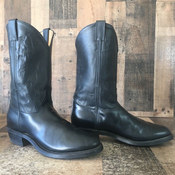 Justin Boots Justin 3040 Tobias Black Patrol Cowboy Boots Mens 11.5 E