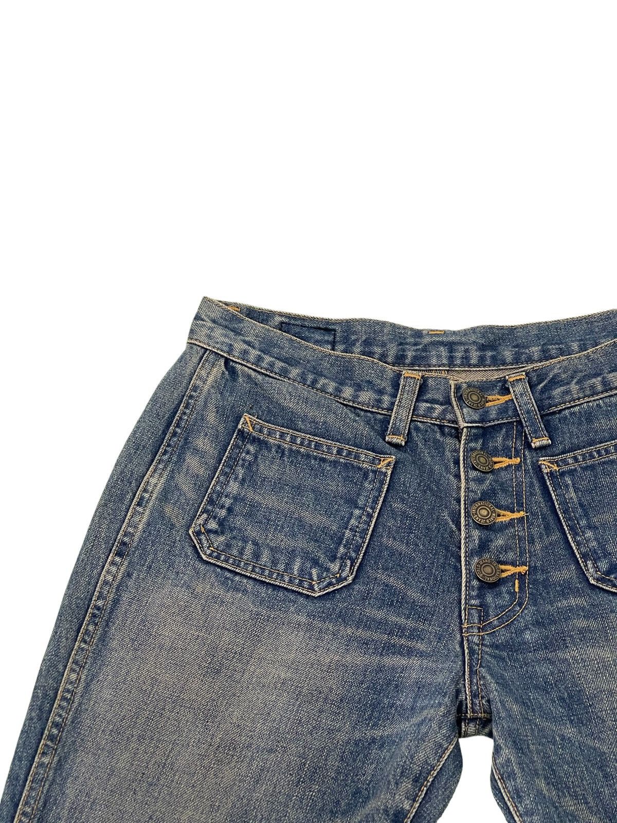 Japanese Brand Flare Jeans Sweet Cream Low Rise Boot Cut Denim 29🟦 Size US 27 - 8 Thumbnail