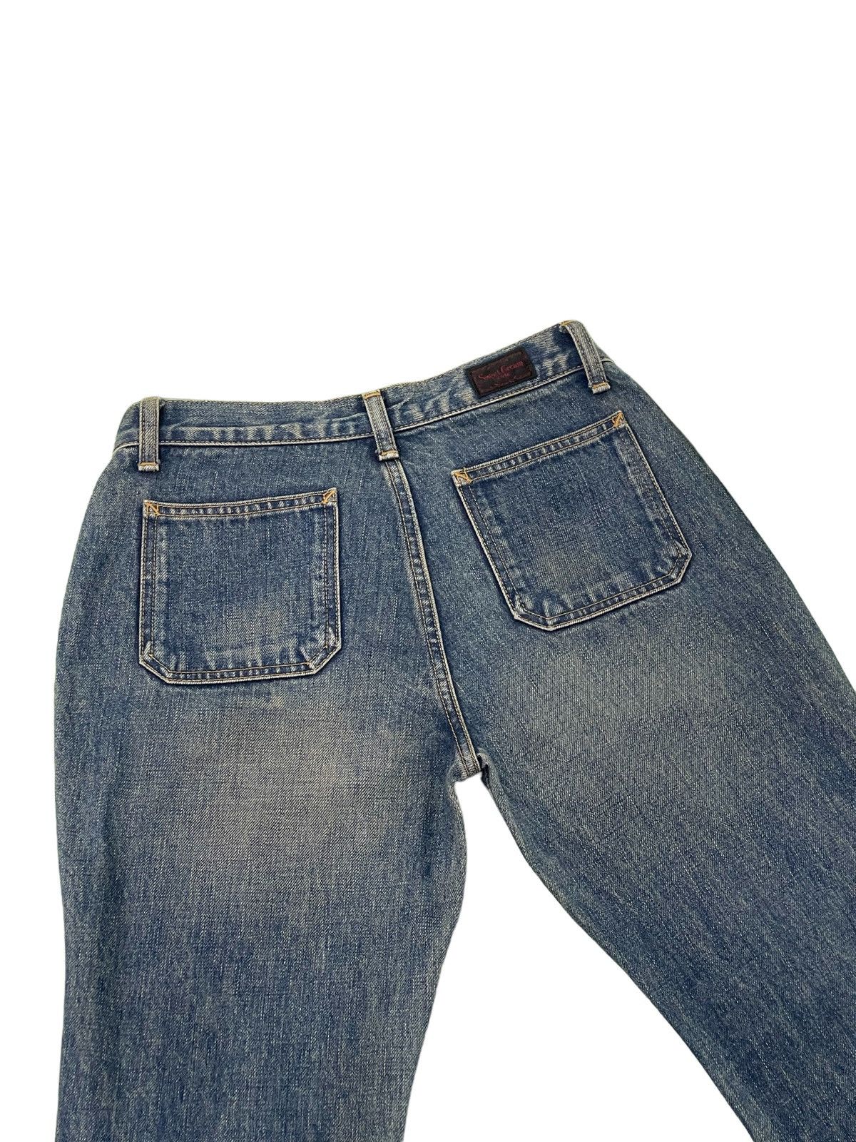 Japanese Brand Flare Jeans Sweet Cream Low Rise Boot Cut Denim 29🟦 Size US 27 - 18 Thumbnail