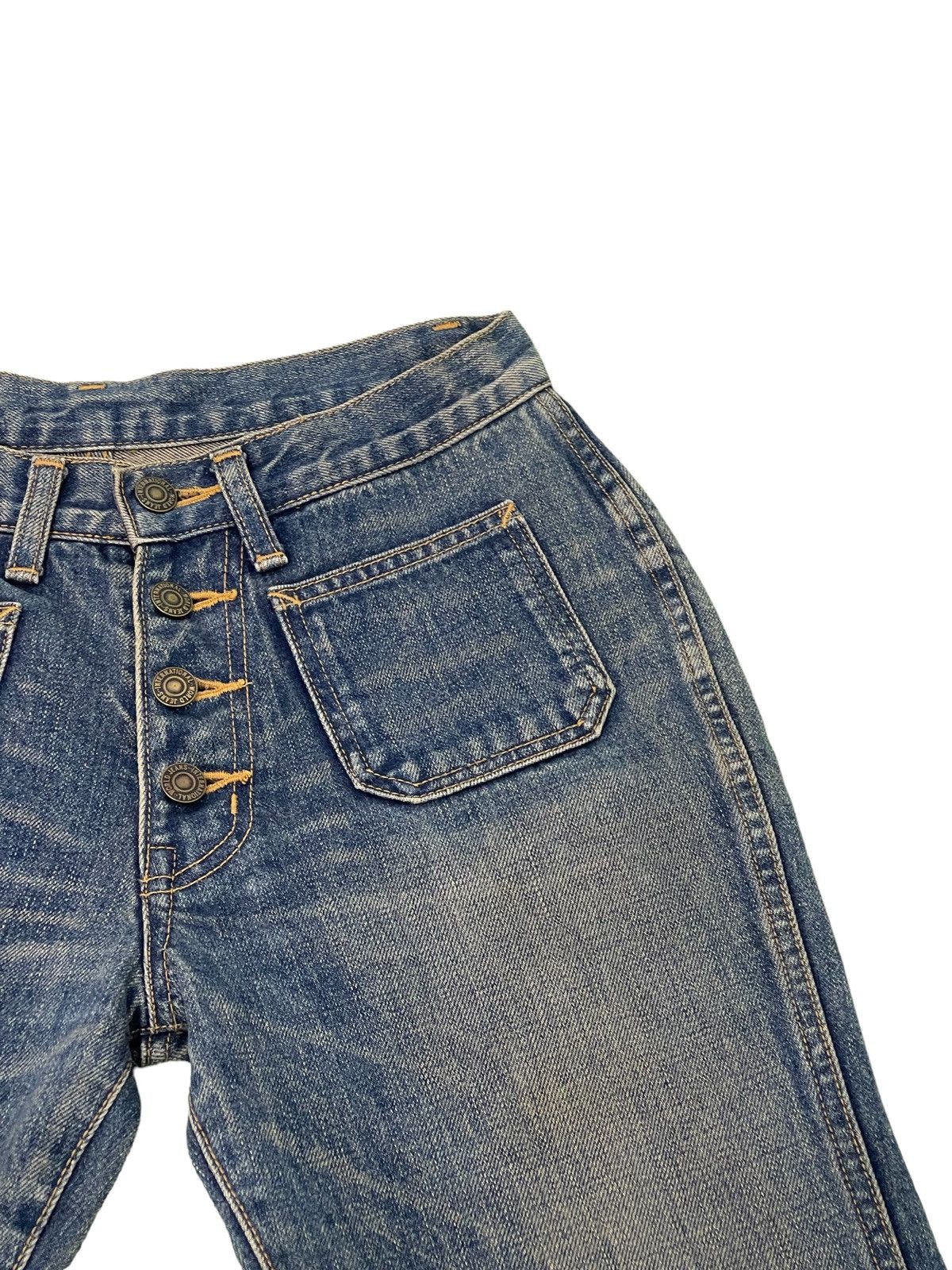 Japanese Brand Flare Jeans Sweet Cream Low Rise Boot Cut Denim 29🟦 Size US 27 - 9 Thumbnail