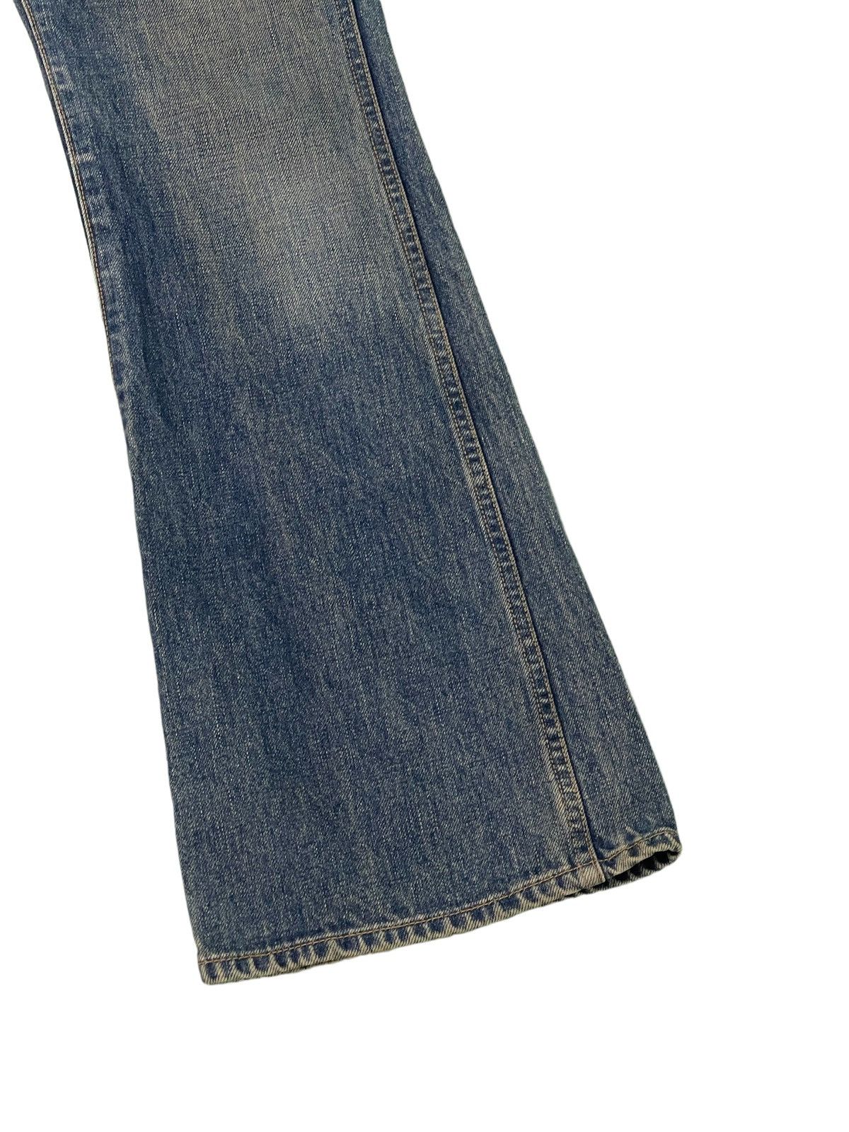 Japanese Brand Flare Jeans Sweet Cream Low Rise Boot Cut Denim 29🟦 Size US 27 - 4 Thumbnail