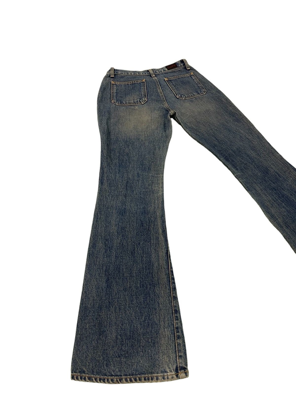Japanese Brand Flare Jeans Sweet Cream Low Rise Boot Cut Denim 29🟦 Size US 27 - 12 Thumbnail