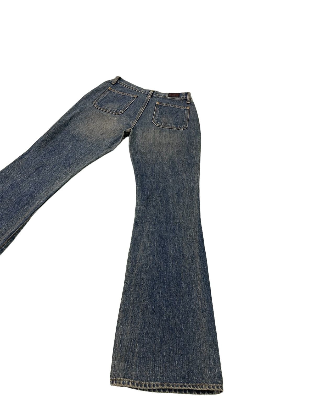 Japanese Brand Flare Jeans Sweet Cream Low Rise Boot Cut Denim 29🟦 Size US 27 - 13 Thumbnail