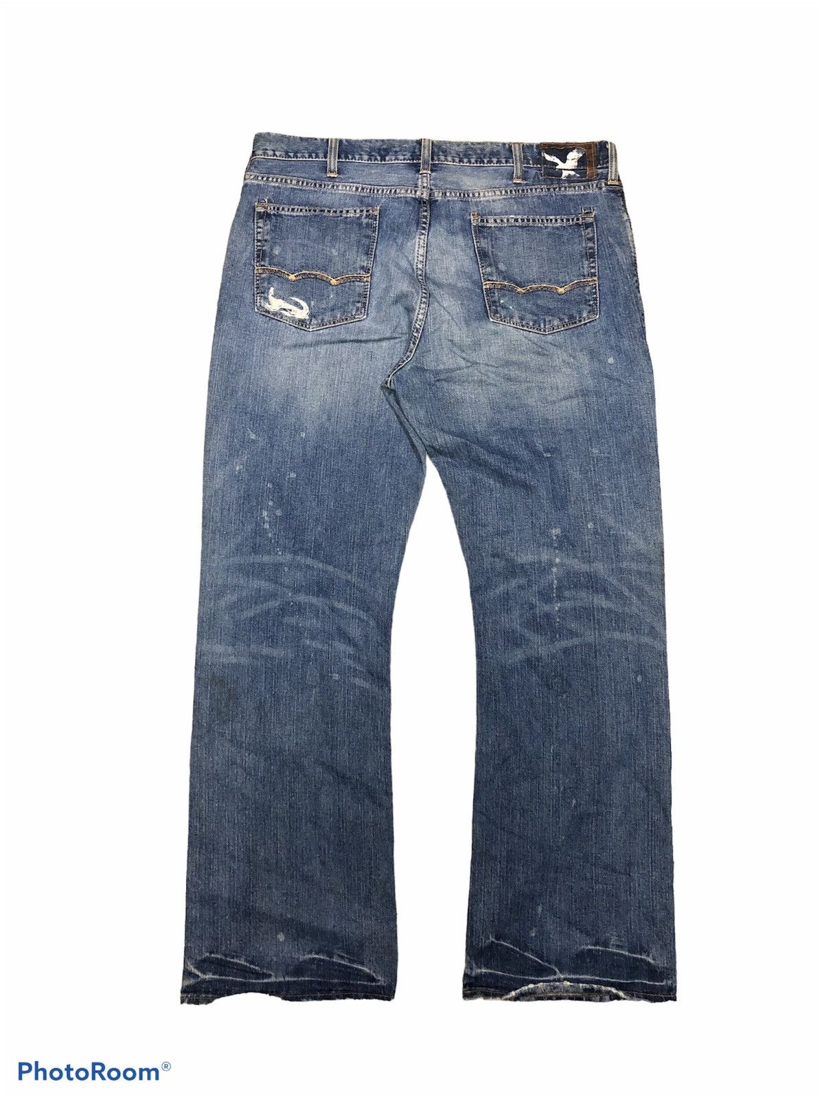 American Eagle Outfitters BOOTCUT⚡️LOW RISE BOOT DISTRESSED DENIM Size US 40 / EU 56 - 2 Thumbnail