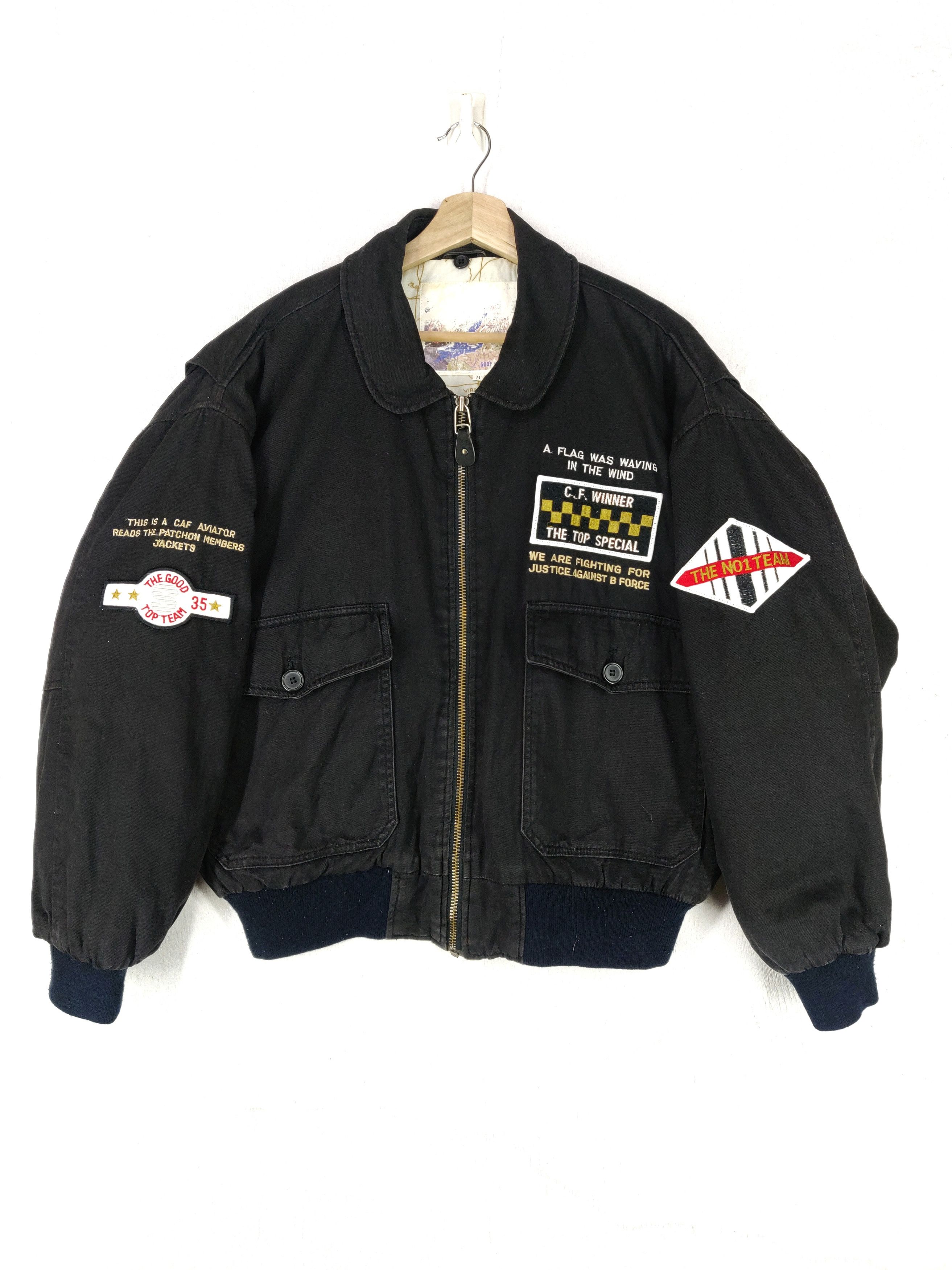 Vintage Vintage 90s Airbone Division Bombers Style Jacket Size US M / EU 48-50 / 2 - 3 Thumbnail