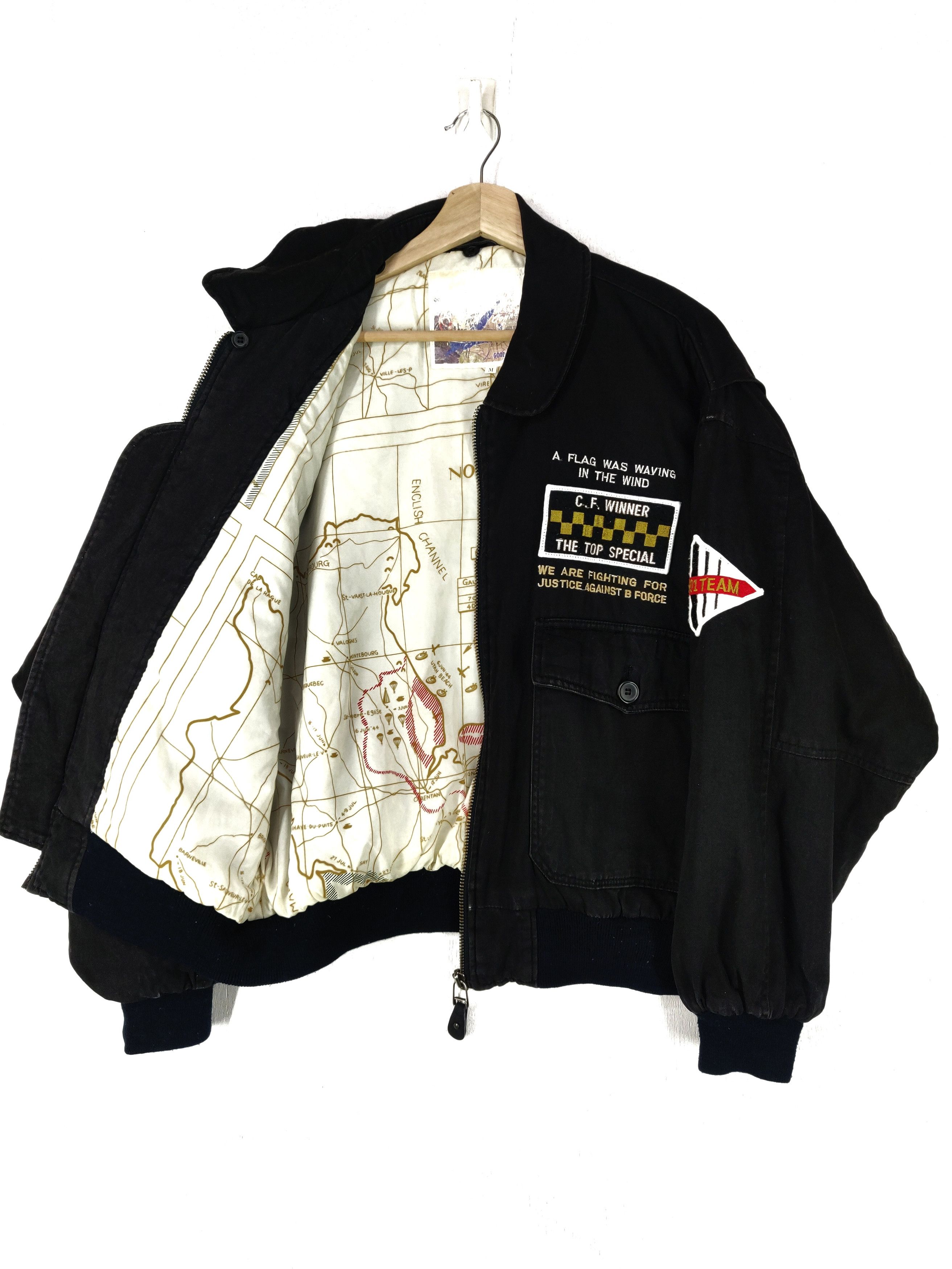 Vintage Vintage 90s Airbone Division Bombers Style Jacket Size US M / EU 48-50 / 2 - 2 Thumbnail