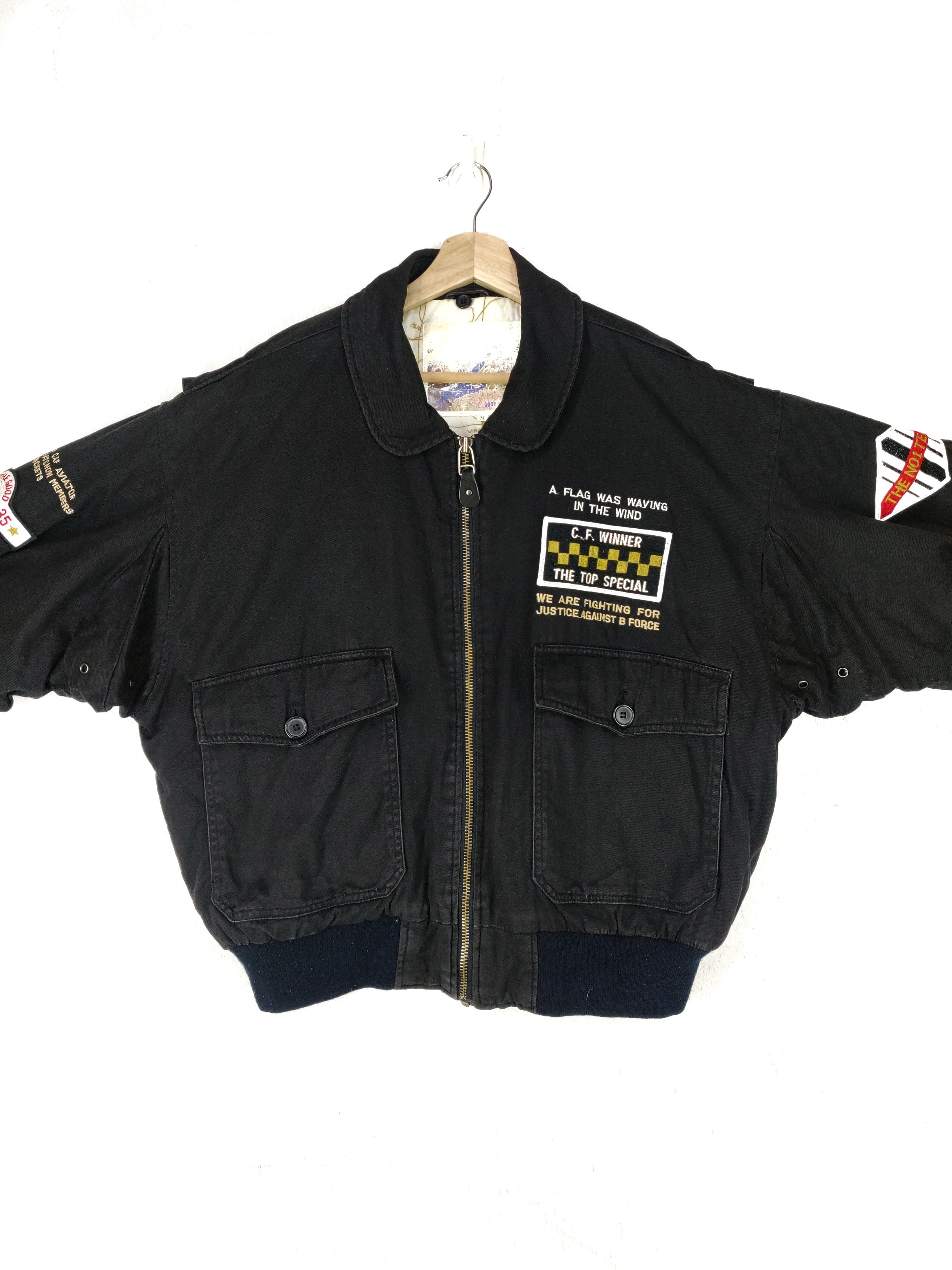 Vintage Vintage 90s Airbone Division Bombers Style Jacket Size US M / EU 48-50 / 2 - 8 Thumbnail