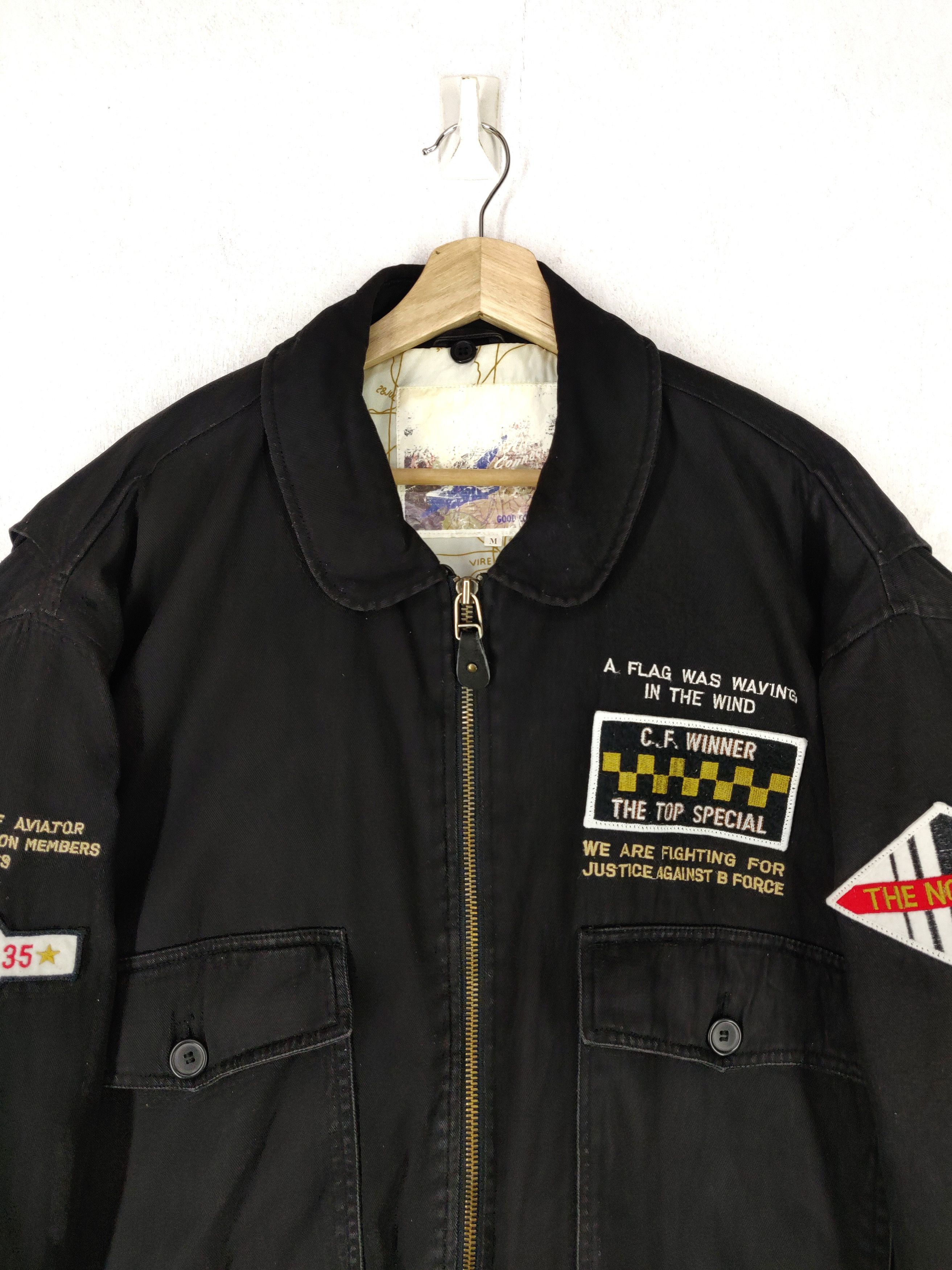 Vintage Vintage 90s Airbone Division Bombers Style Jacket Size US M / EU 48-50 / 2 - 6 Thumbnail