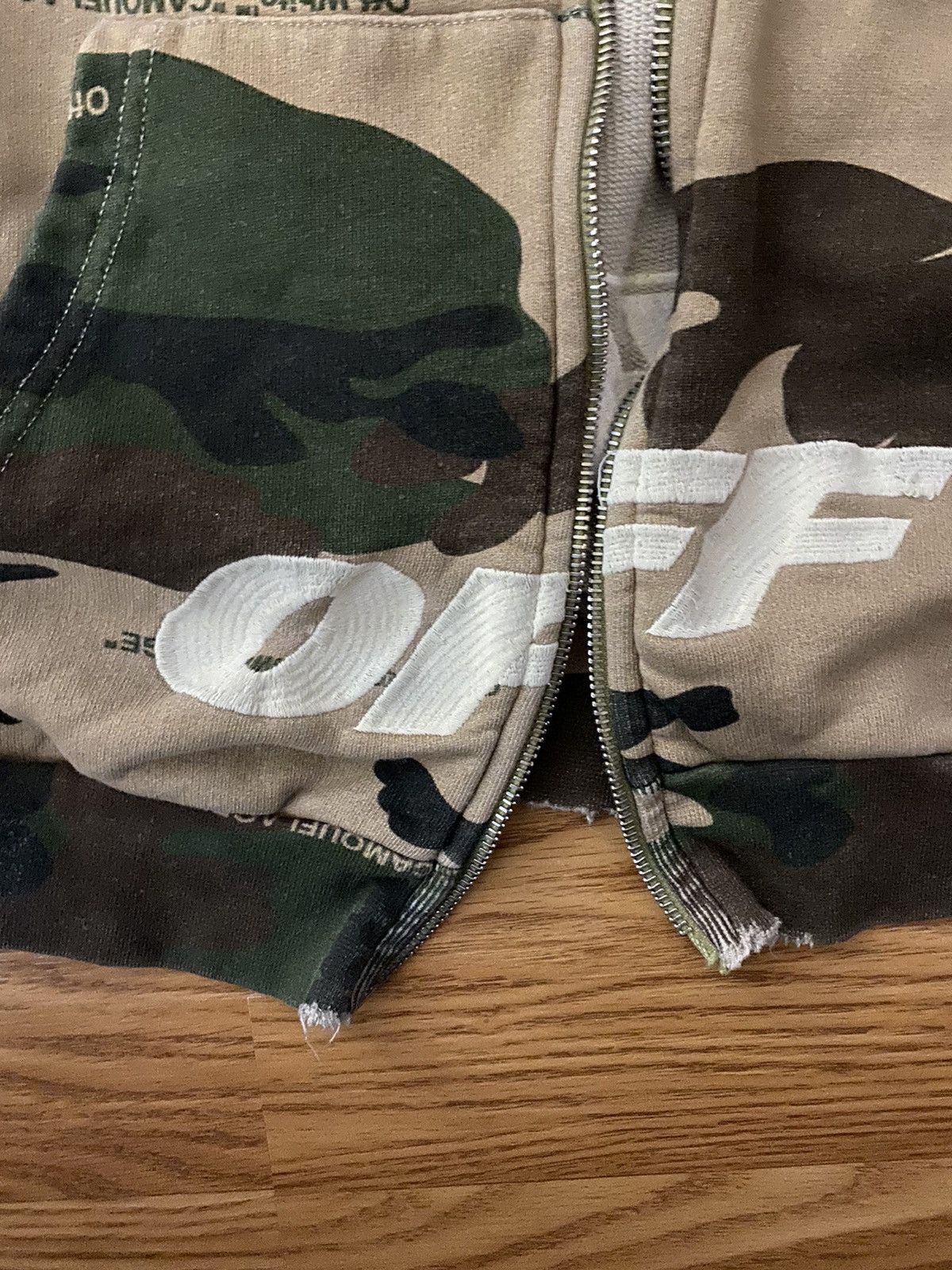 Off-White Off white zip up hoodie Size US M / EU 48-50 / 2 - 4 Thumbnail