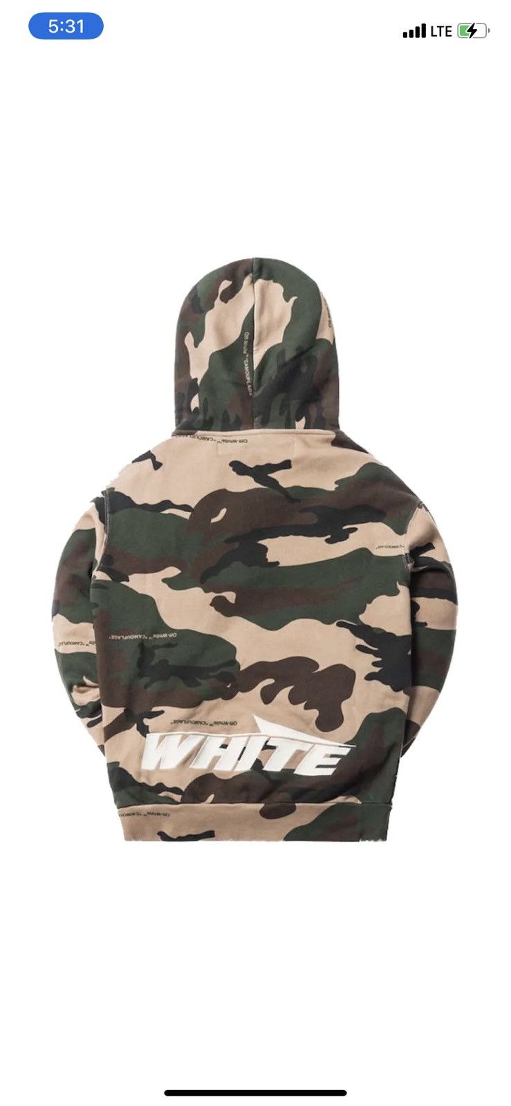 Off-White Off white zip up hoodie Size US M / EU 48-50 / 2 - 14 Thumbnail